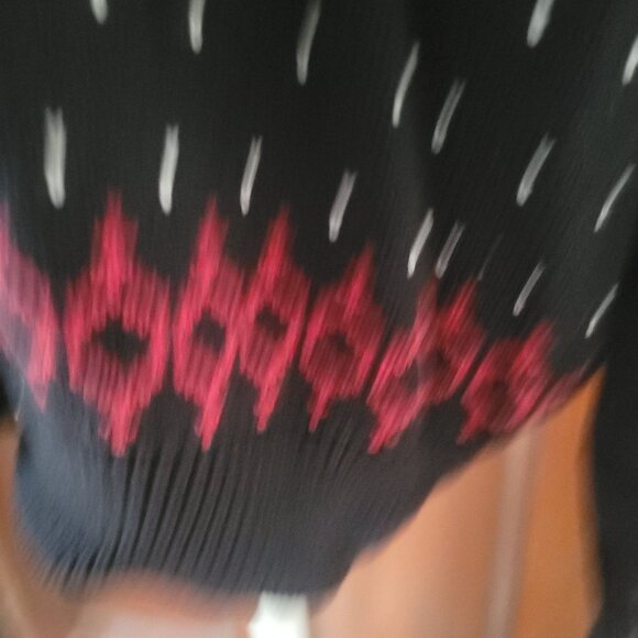 Weatherproof Vintage 1948 Mens Knit Sweater With Snowflake Design Shawl Collar & - Picture 3 of 8